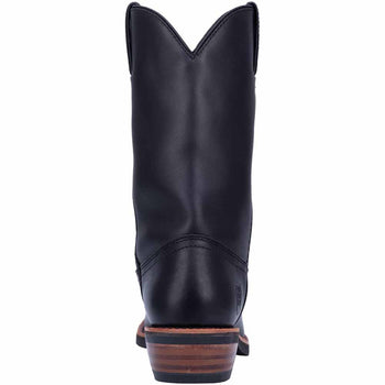 Dan Post Mens Albuquerque 12 Round Toe Black Leather Cowboy Boot - Image 3