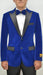 Royal ~ Black Mens Big and Tall Velvet Blazer - Velvet Sport Coat