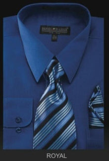 Affordable Clearance Cheap Mens Dress Shirt Sale Online Trendy - PREMIUM TIE - Royal Men's Dress Shirt