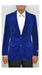 Royal Blue Mens Big and Tall Velvet Blazer - Velvet Sport Coat