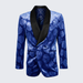 Royal Blue Rose Wedding Tuxedo Jacket – Slim Fit Shawl Lapel