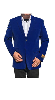Royal Blue Velvet ~ Velour Blazer ~ Sport Coat velour Men's blazer Jacket Available