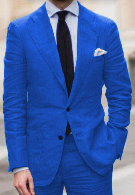 Royal Blue Suit  - Royal Blue Tiffany Color
