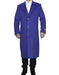 Full Length Royal Blue Wool Dress Ankle length Top Coat/Overcoat