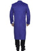 Full Length Royal Blue Wool Dress Ankle length Top Coat/Overcoat