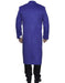 Full Length Royal Blue Wool Dress Ankle length Top Coat/Overcoat