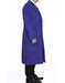 Full Length Royal Blue Wool Dress Ankle length Top Coat/Overcoat