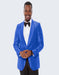 Blue Prom Suit - Blue Homecoming Single Breasted Guys Outfit