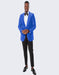 Blue Prom Suit - Blue Homecoming Single Breasted Guys Outfit