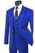 Mens Vested Gangster Pinstripe 1920's Suit in Black
