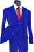 Mens Vested Gangster Pinstripe 1920's Suit in Black