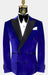 Double Breasted Tuxedo - Velvet Tuxedo Dinner Jacket In Black - Navy - Emerald Green - Burgundy