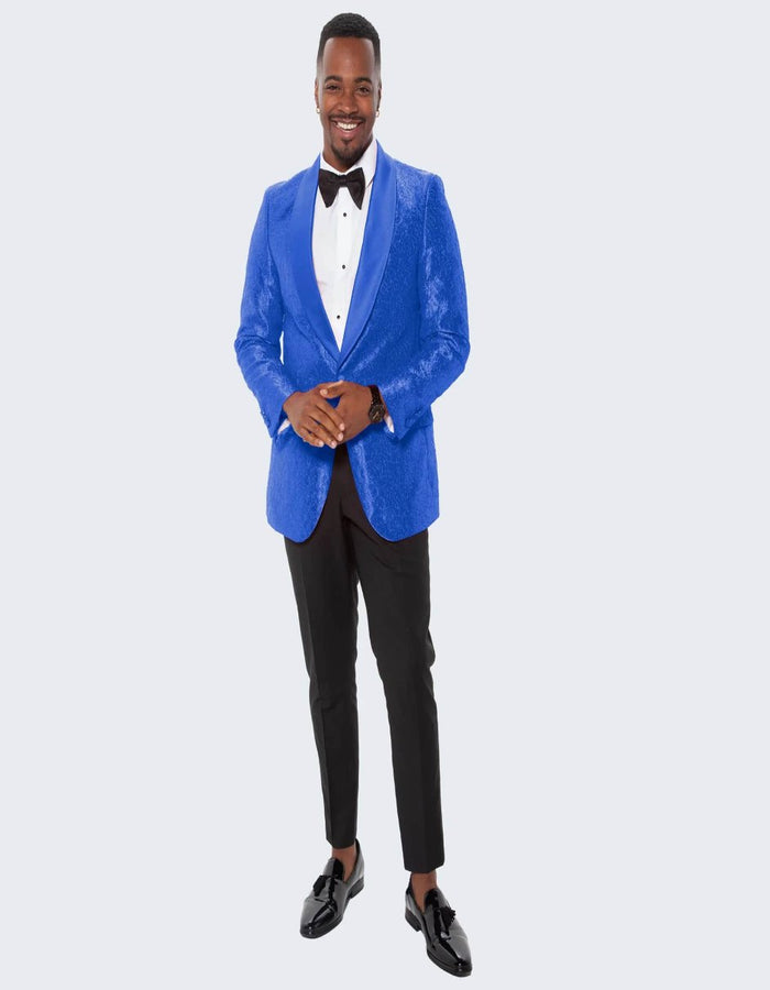 Blue Prom Suit - Blue Homecoming Guys Slim Fit Outfits