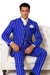Pinstripe Zoot Suit - Royal Blue and White Pinstripe Gangster Suit - 1920s Suits