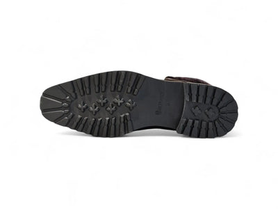 Suede Faux Shearling Combat Boot