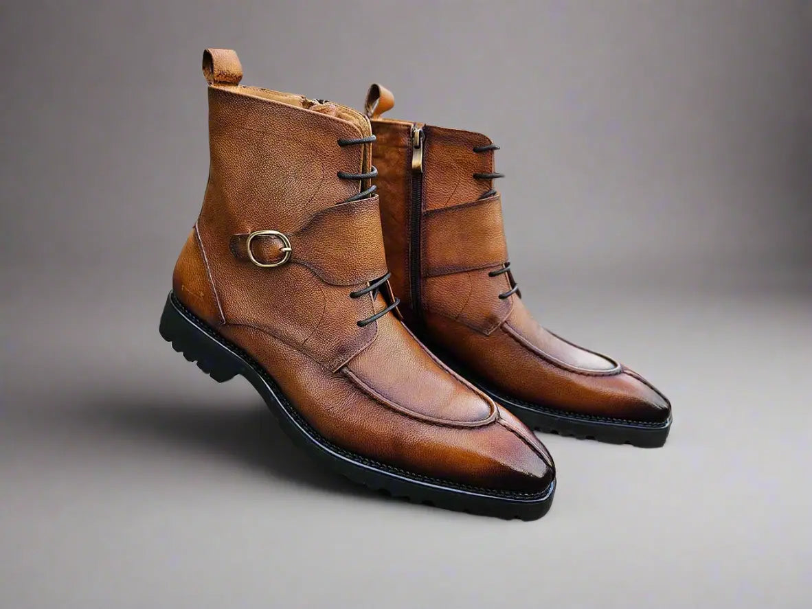 Carrucci Rugged Split Toe Lace-up Boot