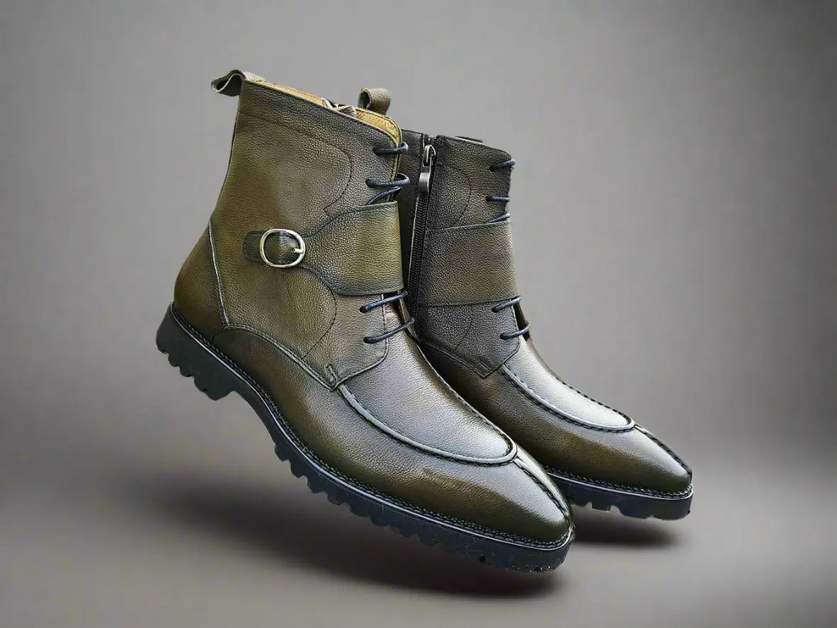 Carrucci Rugged Split Toe Lace-up Boot