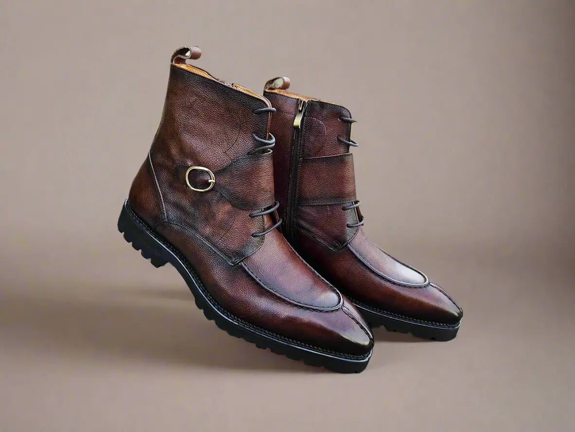 Carrucci Rugged Split Toe Lace-up Boot