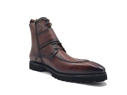 Carrucci Rugged Split Toe Lace-up Boot