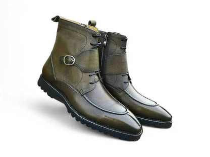 Carrucci Rugged Split Toe Lace-up Boot