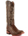 Men's Ferrini Caiman Crocodile Print Boots Handcrafted Rust