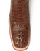 Men's Ferrini Caiman Crocodile Print Boots Handcrafted Rust