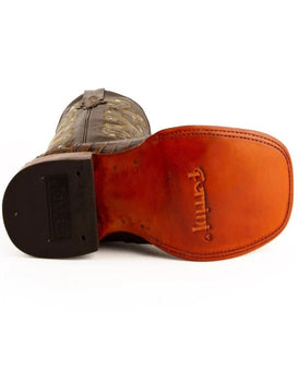 Men's Genuine Exotic Animal Skin Ferrini Hornback Crocodile Card Holder by Ferrini USA - Image 6