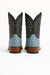 Men's Los Altos Ostrich Skin Wide Square Toe Boots - Rustic Blue
