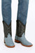Men's Los Altos Ostrich Skin Wide Square Toe Boots - Rustic Blue