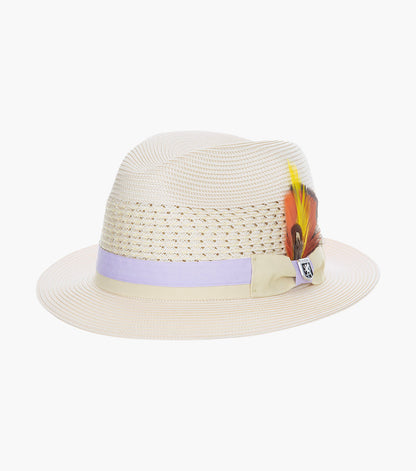 TYCE FEDORA Poly Braided Pinch Front Hat