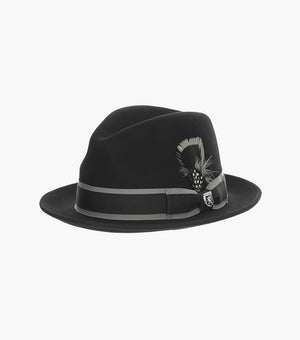 MACON FEDORA Wool Felt Pinch Front Hat