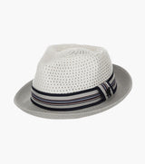 AMANI FEDORA Paper Braided Pinch Front Hat