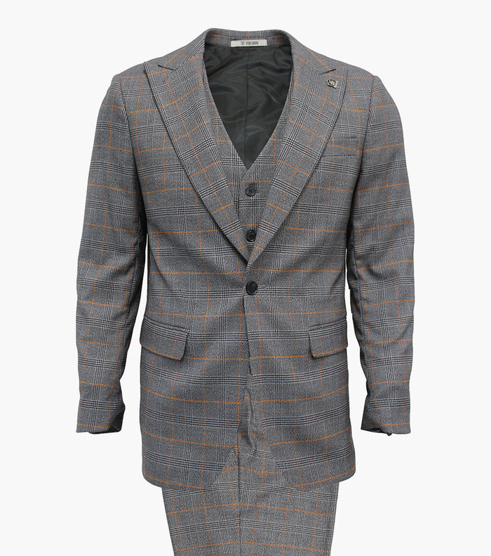 CROWE 3 Piece Vested Suit