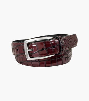 Stacy Adams Ozzie XL Croc Emboss Belt by Stacy Adams Shoes