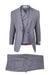 Tiglio Rosso Suit  - Classic Fit Athletic Cut 100% Wool Super 150s Italian Fabric Peak Lapel in Color Light Gray