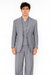 Tiglio Rosso Suit  - Classic Fit Athletic Cut 100% Wool Super 150s Italian Fabric Peak Lapel in Color Light Gray