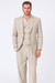 Tiglio Rosso Suit  - Classic Fit Athletic Cut 100% Wool Super 150s Italian Fabric Peak Lapel in Color Tan