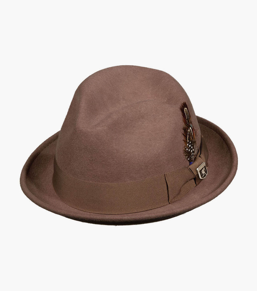 ARI FEDORA Wool Felt Pinch Front Hat