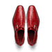 Marco Di Milano Rovigo Men' Shoes Red Genuine Caiman Crocodile Dress Single Monk-strap Loafers