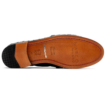 Marco Di Milano Tulum Men's Shoes Gray Exotic Crocodile Derby Oxfords - Image 3