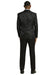 Men's Stacy Adams Shiny Brocade Wedding & Prom Tuxedo with Double Breasted Vest in Black
