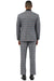 Men's Designer Stacy Adams Vested Glen Plaid Suit in Grey & Orange
