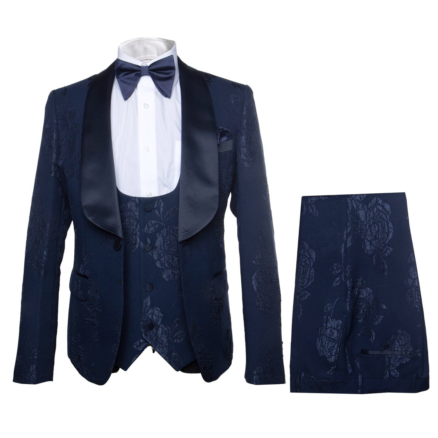 Rossi Man 3 Piece Smoking Tuxedo Suit RM1252 – Elegant Formal Wear
