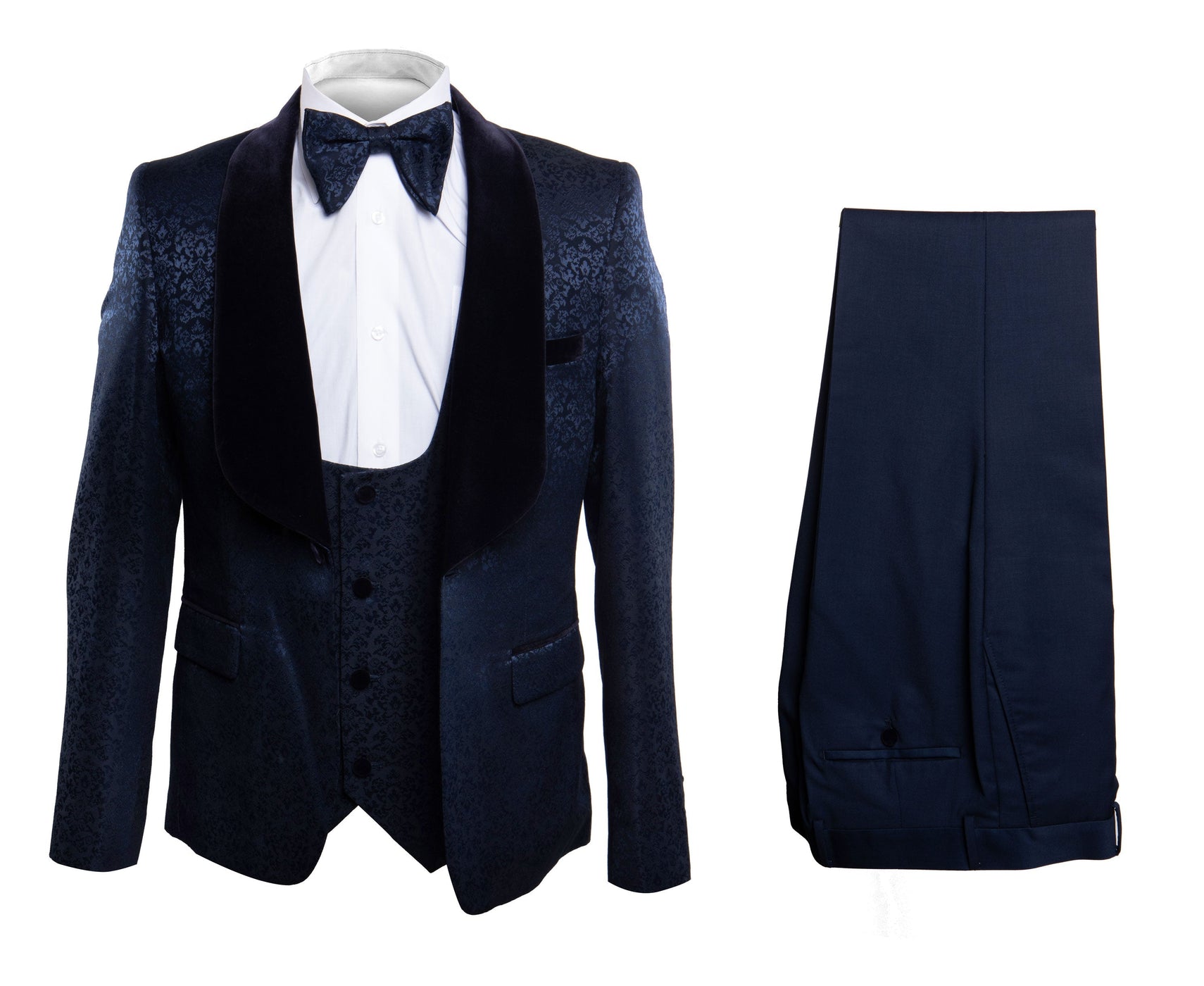 Rossi Man Zeus RM1572 – Classic Men’s Tuxedo for Timeless Formal Style - Black-Tie Elegance