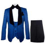 Rossi Man RM1483 – Slim Fit Smoking Style 3-Piece Tuxedo for Men