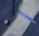 Saco vaquero - Western Sport Coat - Western Blazer- Mens Two Button Classic Fit Sport Coat Blazer In Navy Blue Windowpane Plaid