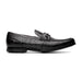 Marco Di Milano Hugo Men's Shoes Black Stylish Exotic Alligator Horsebit Loafers