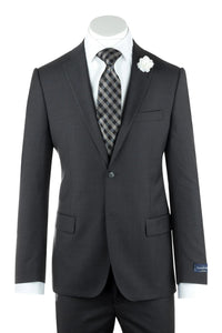 Mens Slate Gray Porto Suit – Slim Fit Superfine Wool by Ermenegildo Zegna