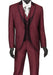 (42R) Slim Fit 3 Piece Fashion Tuxedo in Burgundy