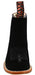 Mens Black Suede Boots - Square Toe